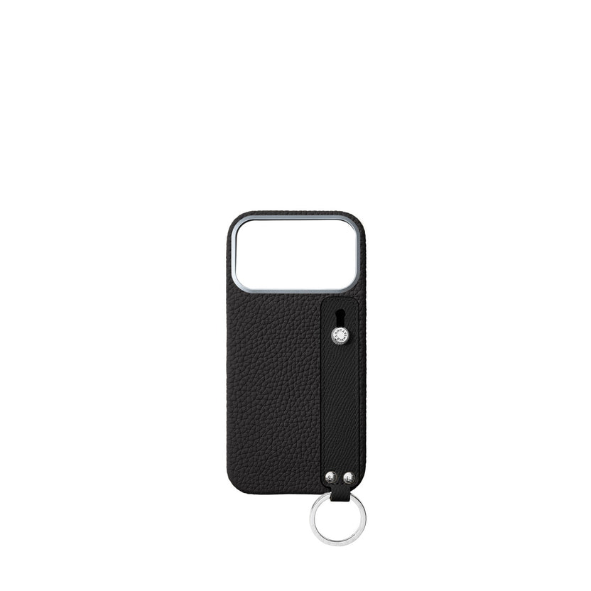 (iPhone 18 Pro Max) Back Cover Case with Handle Shrink Leather