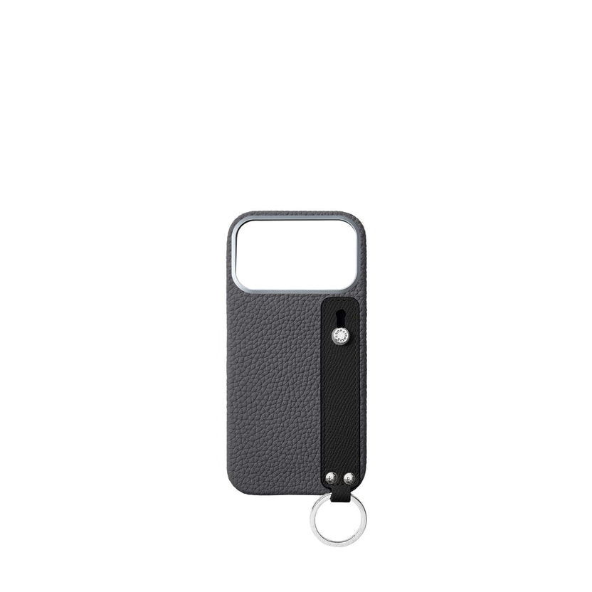 (iPhone 18 Pro Max) Back Cover Case with Handle Shrink Leather