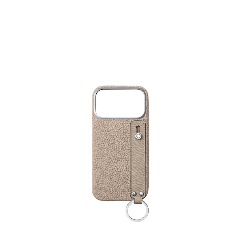 (iPhone 18 Pro Max) Back Cover Case with Handle Shrink Leather