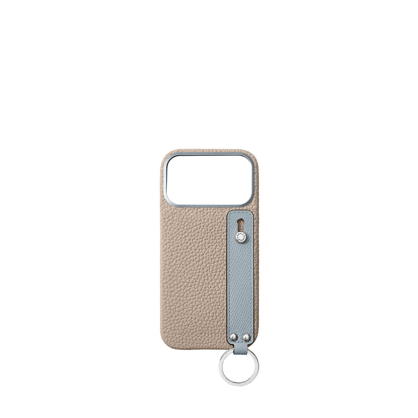 (iPhone 18 Pro Max) Back Cover Case with Handle Shrink Leather