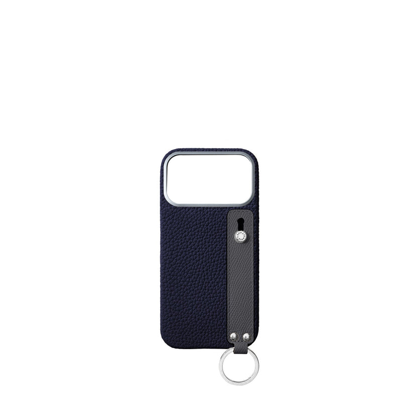 (iPhone 18 Pro Max) Back Cover Case with Handle Shrink Leather