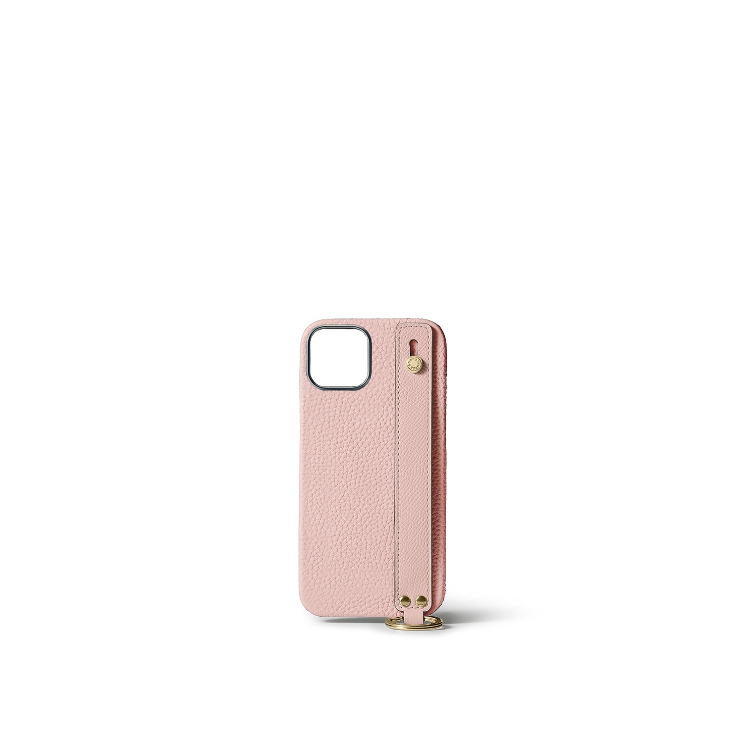 Back Cover with Handle Shrink Leather Gold (iPhone 15)