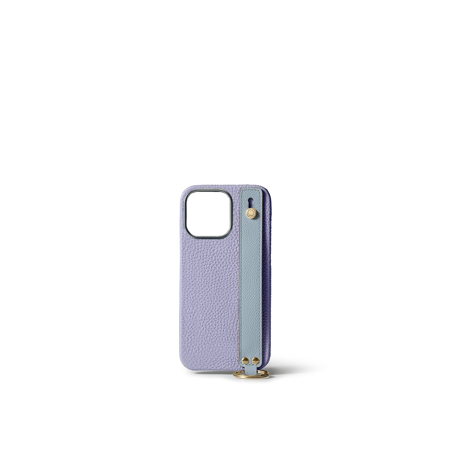 iPhone 15 Pro) ハンドル付き バックカバーケース シュリンクレザー