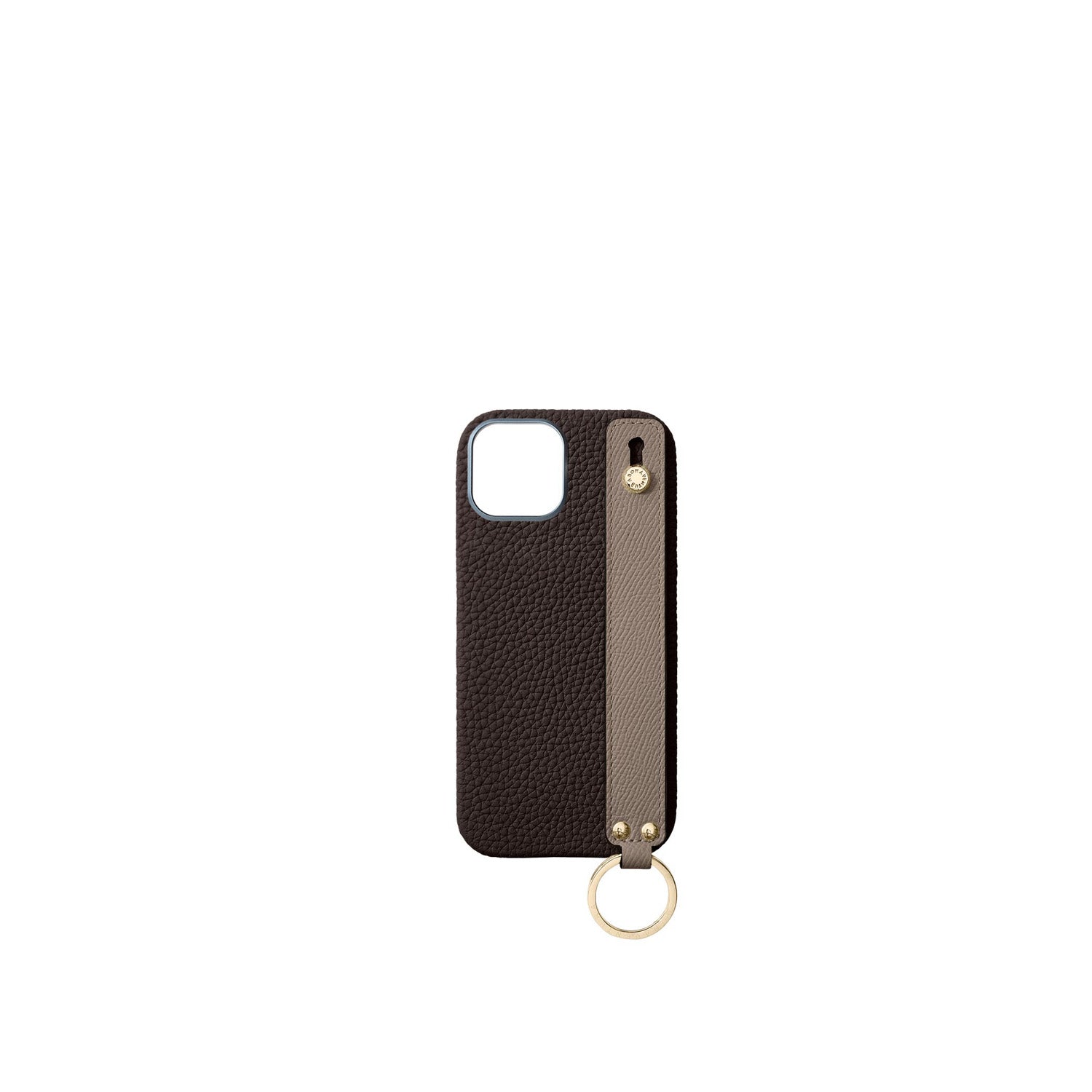 Back Cover With Handle Bottalato Leather Gold (iPhone 16)