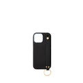 (iPhone 16 Pro Max) Shrunken Leather Back Cover Case with Handle (Gold)