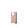 (iPhone 16 Pro Max) Shrunken Leather Back Cover Case with Handle (Gold)