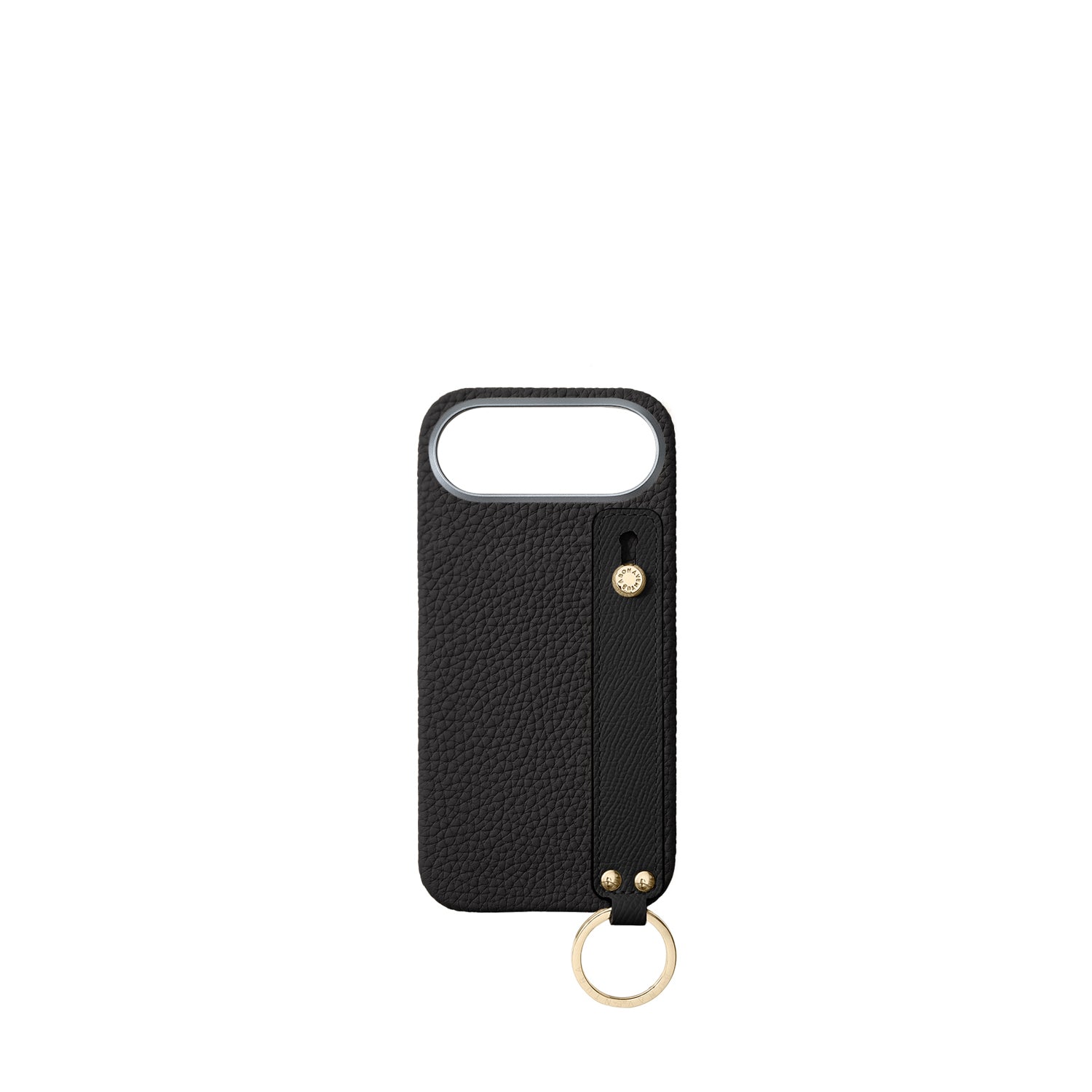 (iPhone 17 Air) ハンドル付き バックカバーケース シュリンクレザー （ゴールド）