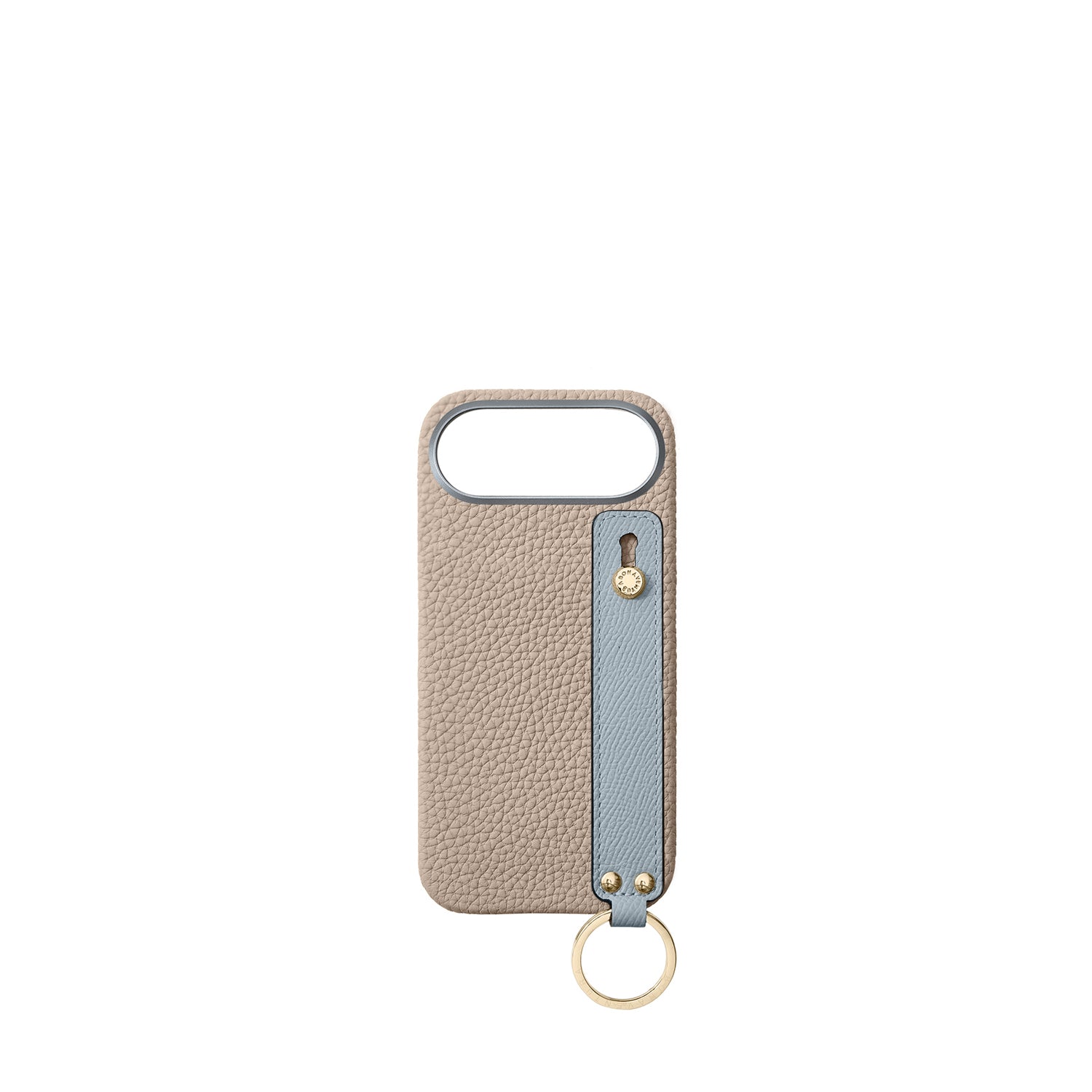 (iPhone Air) Handle Back Cover Case Shrink Leather (Gold)