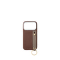 (iPhone 17 Pro) Handle Back Cover Case Shrink Leather (Gold)