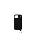 iPhone 16 Back Cover Case with Handle Embossed Lizard Leather