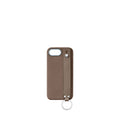 (iPhone 16e) Back Cover Case With Handle Shrink Leather