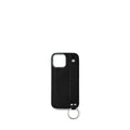 (iPhone 15) Back Cover Case with Handle Lizard Embossed Leather