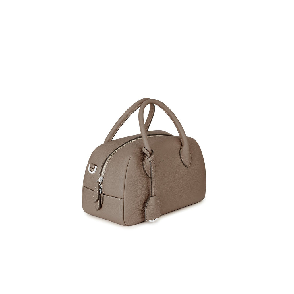 Ava Boston Bag Shrink Leather (Etoupe - Mini)