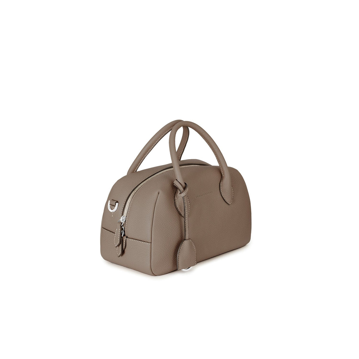 Ava Boston Bag Shrink Leather (Etoupe - Mini)