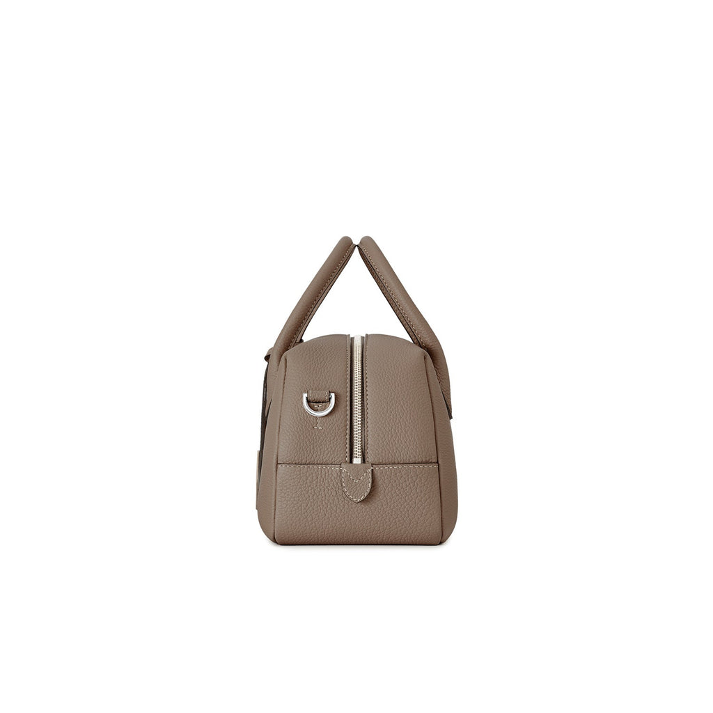 Ava Boston Bag Shrink Leather (Etoupe - Mini)