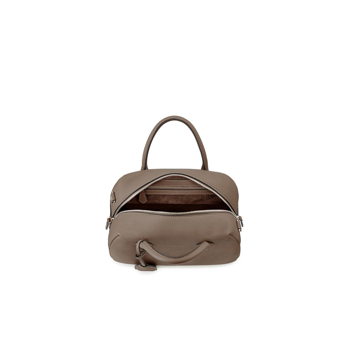 Ava Boston Bag Shrink Leather (Etoupe - Mini)