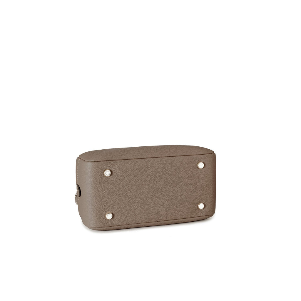 Ava Boston Bag Shrink Leather (Etoupe - Mini)