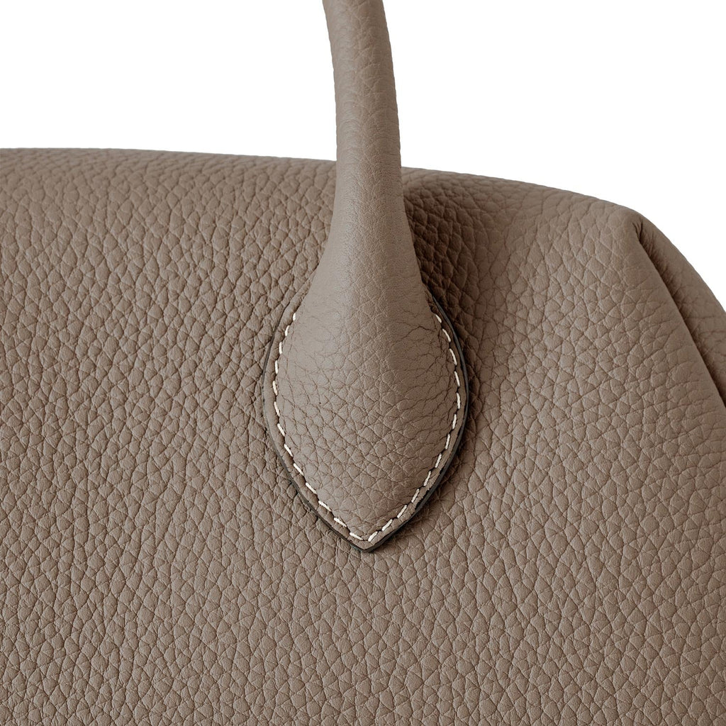 Ava Boston Bag Shrink Leather (Etoupe - Mini)