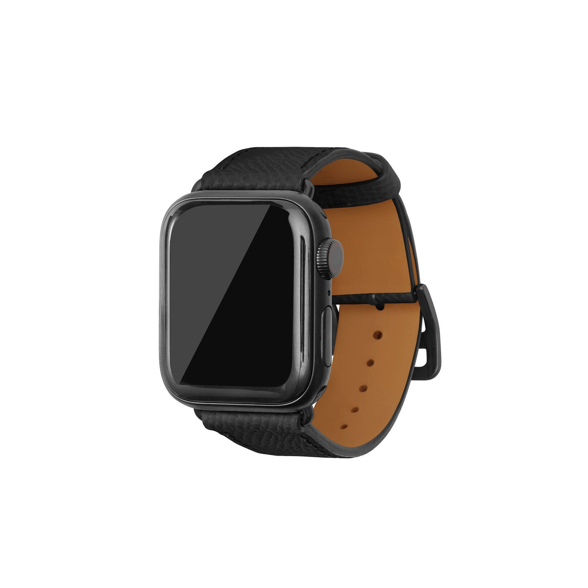 Apple Watch Band Nobile Leather (Black Adapter - Black - 38mm/40mm/41mm/42mm - M / L)