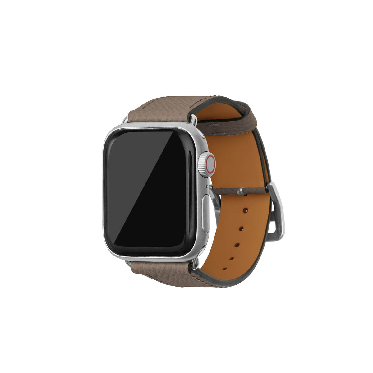 Apple Watch Band Nobile Leather (Silver Adapter - Etoupe - 38mm/40mm/41mm/42mm - M / L)