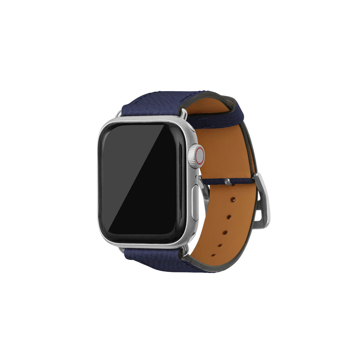 Apple Watch Band Nobile Leather (Silver Adapter - Navy - 38mm/40mm/41mm/42mm - M / L)