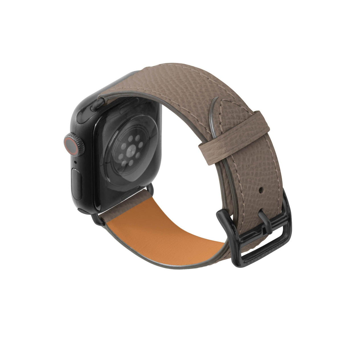 Apple Watch Band Nobile Leather (Black Adapter - Etoupe - 38mm/40mm/41mm/42mm - S / M)