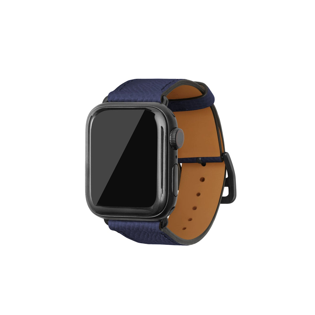 Apple Watch Band Nobile Leather (Black Adapter - Navy - 38mm/40mm/41mm/42mm - S / M)