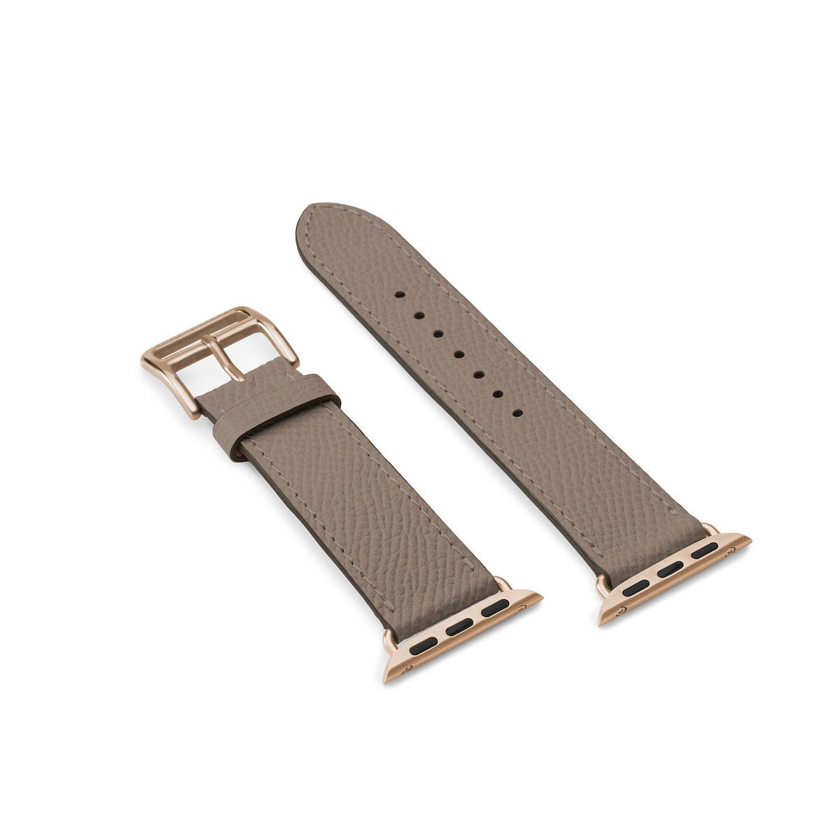 Apple Watch Band Nobile Leather (Gold Adapter - Etoupe - 38mm/40mm/41mm/42mm - S / M)