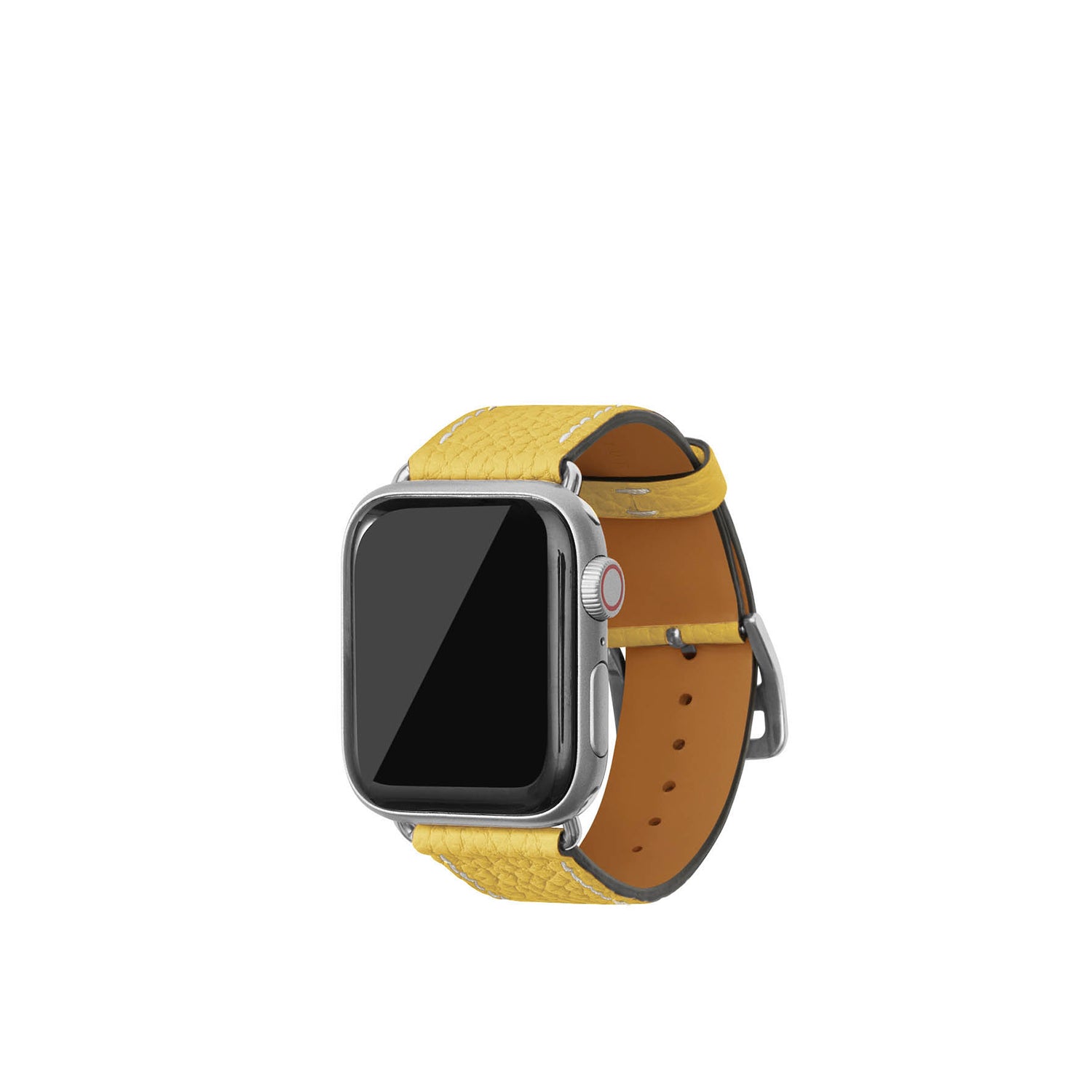 Shrink Leather Apple Watch Band M/L 38/40/41mm (Silver Adapter)