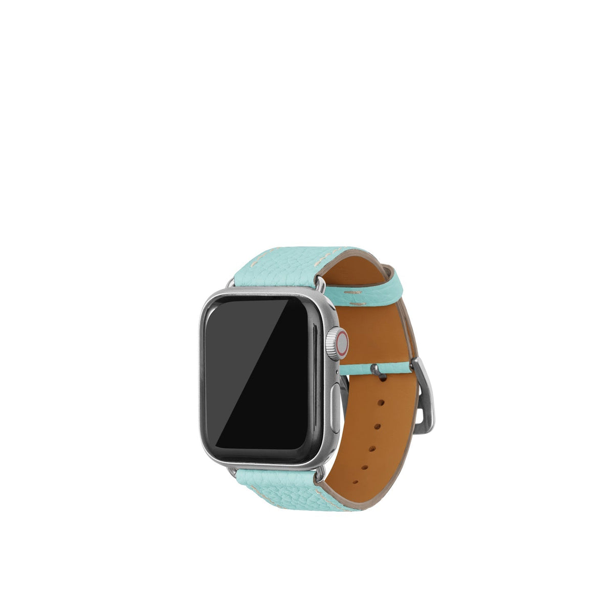 Apple Watch Band Shrink Leather (Silver Adapter - Mare Blue - 38mm/40mm/41mm/42mm - S / M)