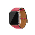 Apple Watch Band Shrink Leather (Gold Adapter - Azalee Pink - 44mm/45mm/46mm/49mm - M / L)