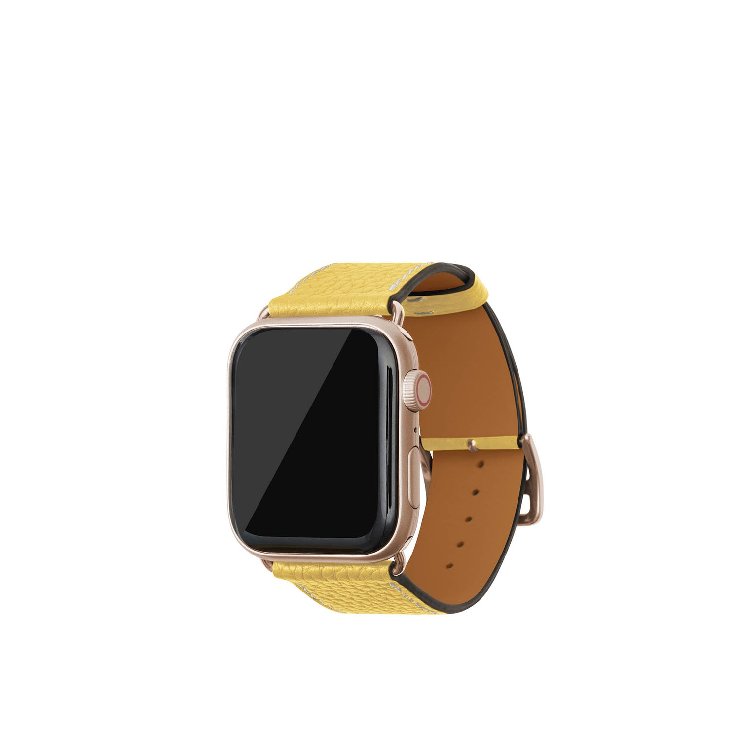 Nobile Leather Apple Watch Band M/l 42/44/45/49mm (Gold Adapter)