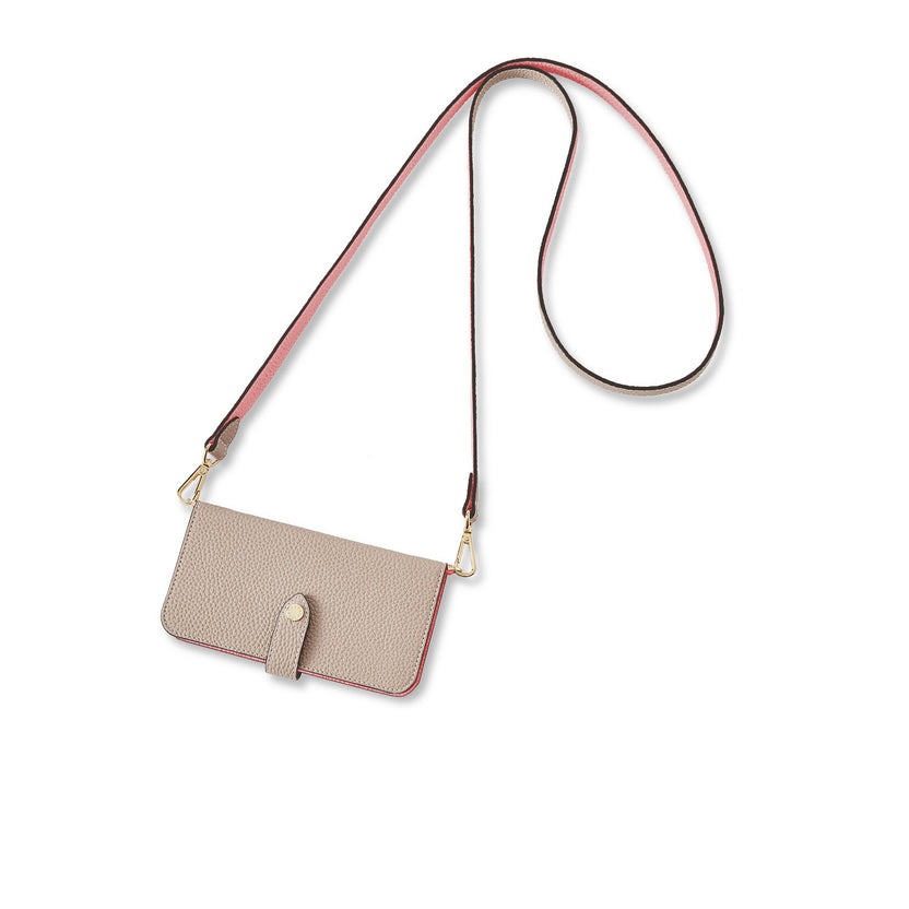(iPhone 14 Plus) Belted Diary Case Shrink Leather