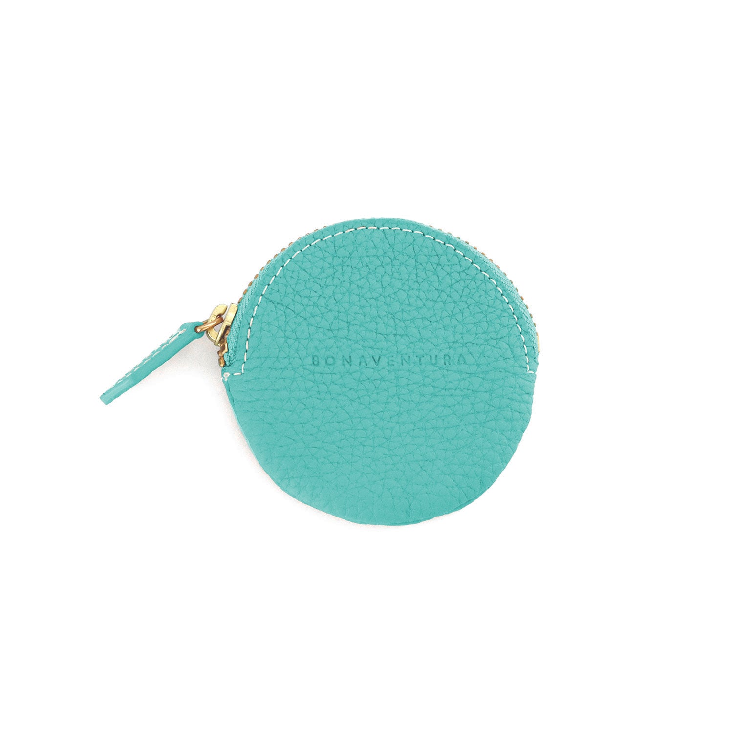 Round Coin Case Shrink Leather