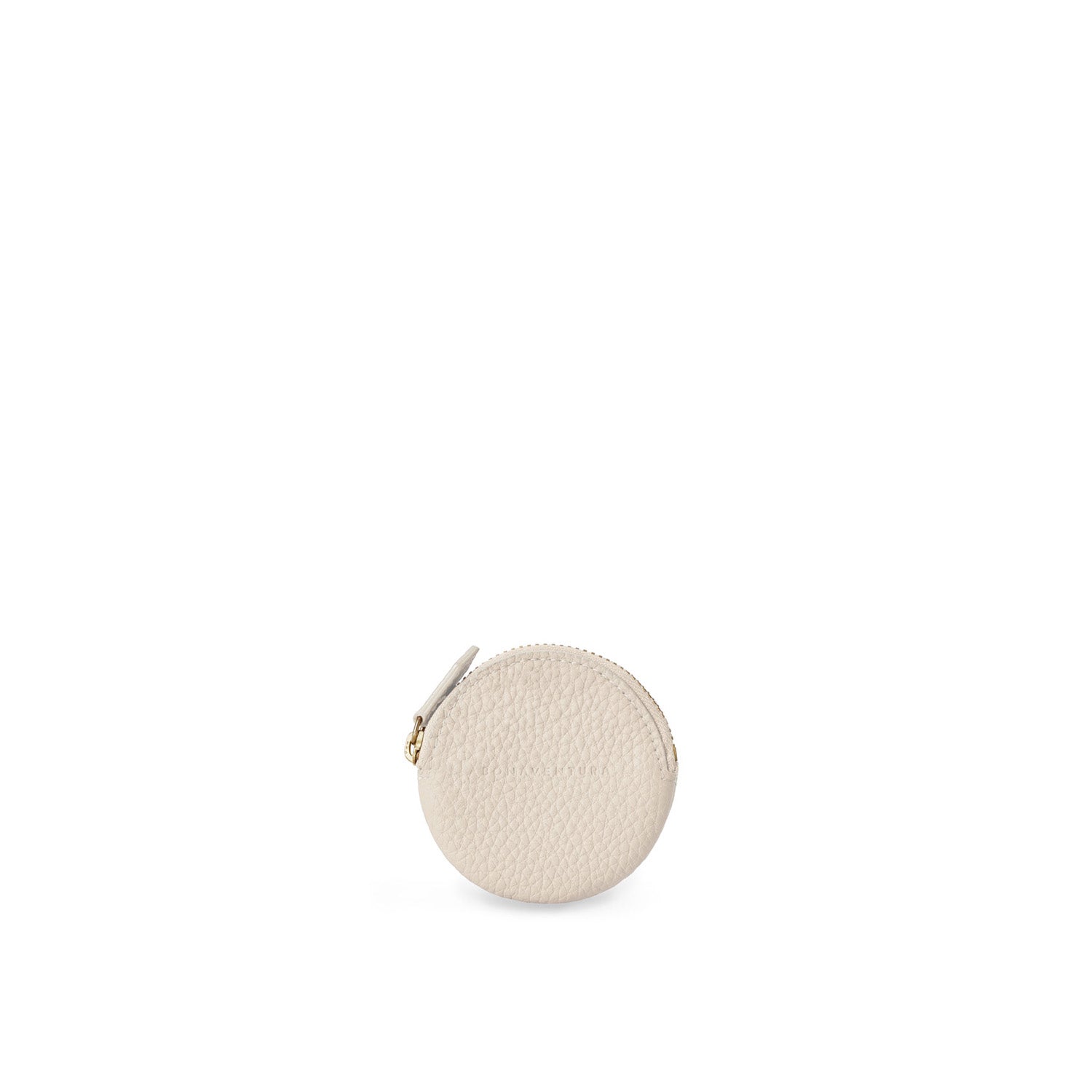 Round Coin Case Shrink Leather