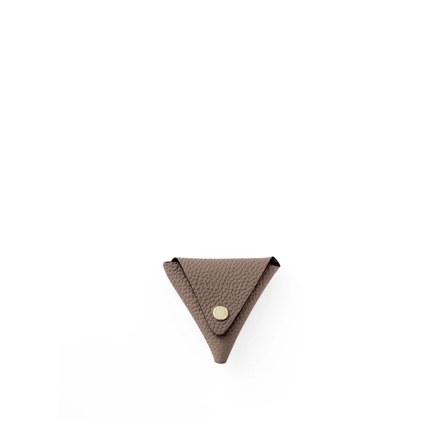 Triangle Coin Case Shrink Leather