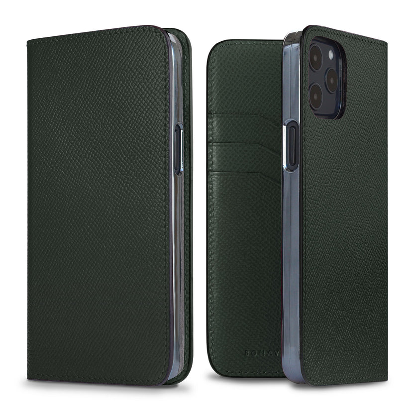 (iPhone 12 / 12 Pro) Diary Case Nobile Leather
