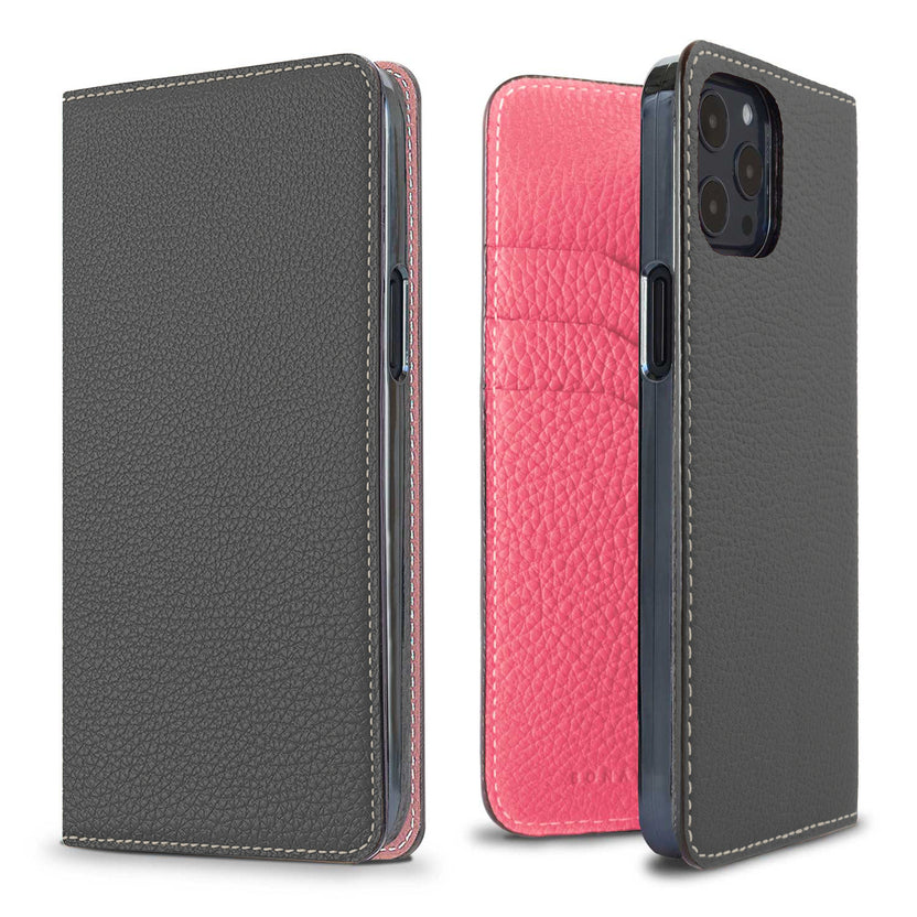 Diary Case Shrink Leather (iPhone 12 / 12 Pro)