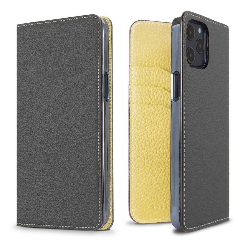 Diary Case Shrink Leather (iPhone 12 / 12 Pro)
