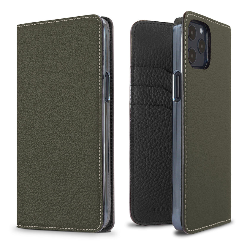 Diary Case Shrink Leather (iPhone 12 / 12 Pro)
