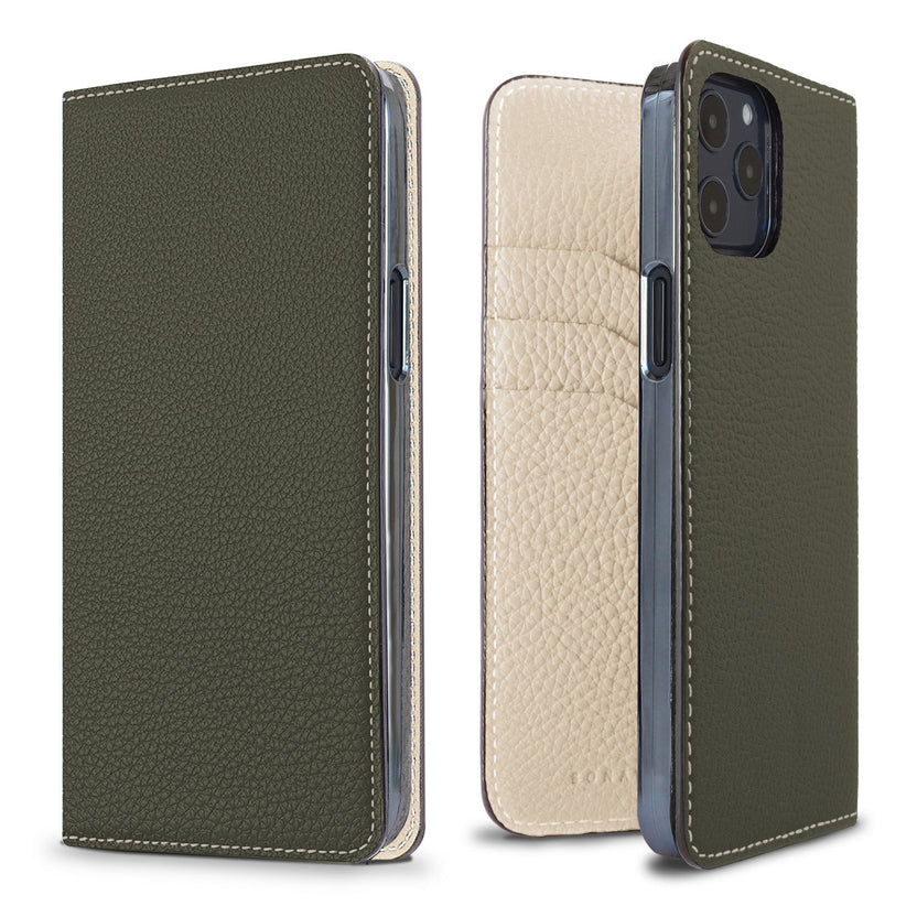 Diary Case Shrink Leather (iPhone 12 / 12 Pro)