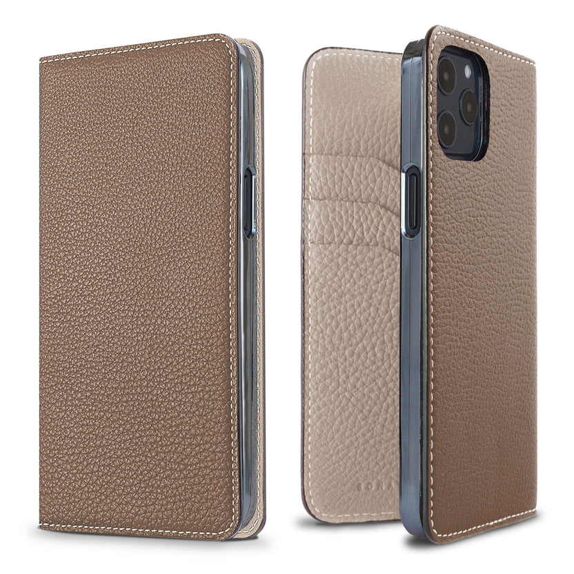 Diary Case Shrink Leather (iPhone 12 / 12 Pro)