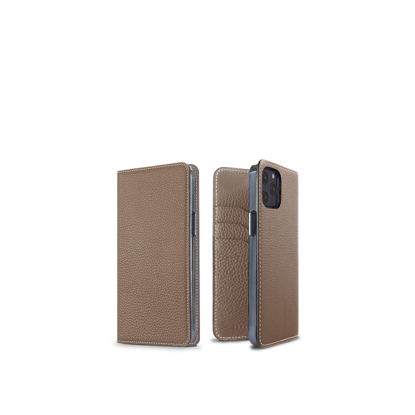 Diary Case Shrink Leather (iPhone 12 / 12 Pro)