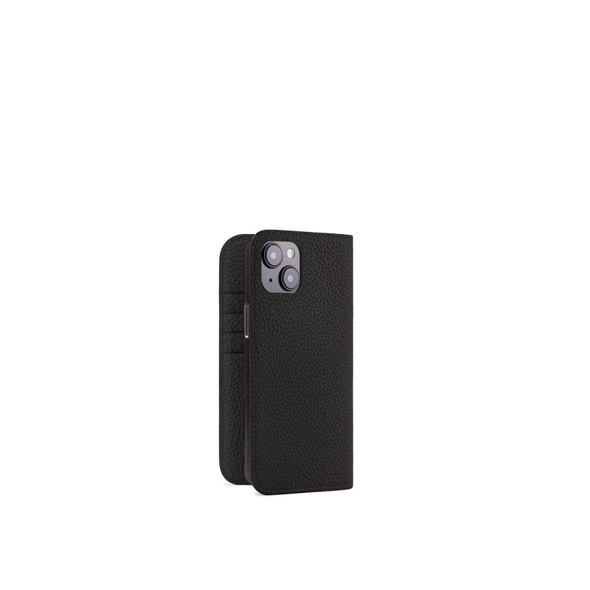 (iPhone 14 Plus) Diary Case Shrink Leather