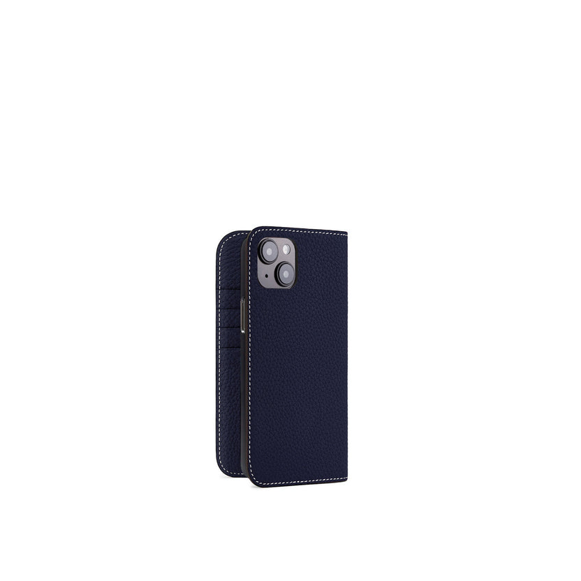 (iPhone 14 Plus) Diary Case Shrink Leather