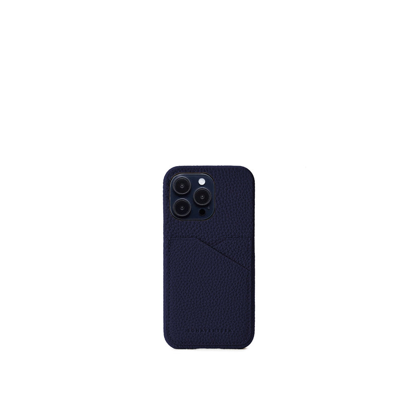 (iPhone 14 Pro) Back Cover Case Shrink Leather